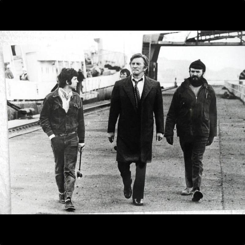  Mit Kirk Douglas am Set 